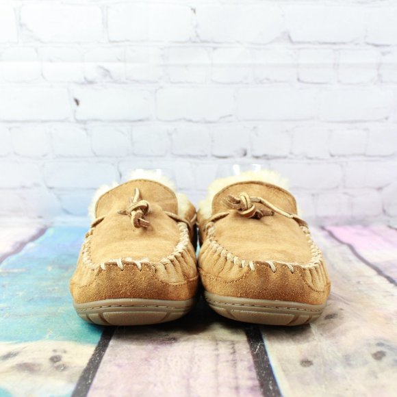 LL BEAN Lined Wicked Good Moc Slippers Size 7 M - Picture 4 of 9